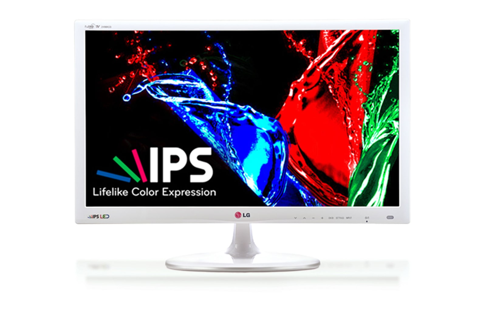 Front view of LG IPS Personal TV  24MA53D
