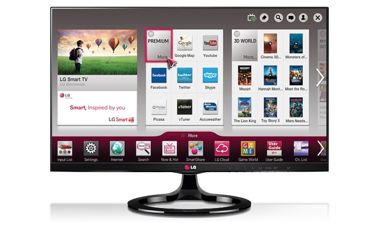 LG IPS Personal TV  27MS73D 的正視圖