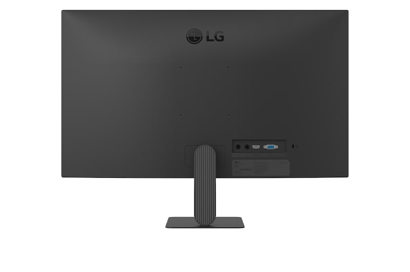 27U411B-B LG 全高清顯示器的後視圖展示支架設計和連接端口。