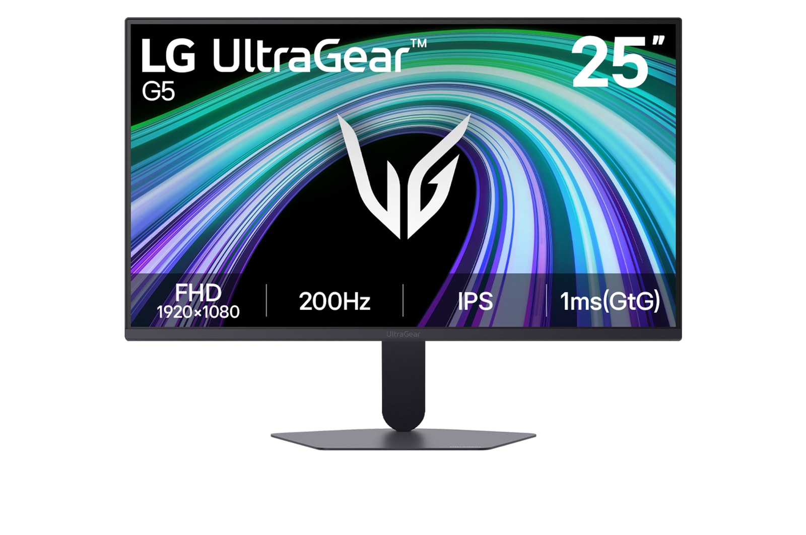 Front view of 25 吋 UltraGear™ 全高清遊戲顯示器 | 支援 200Hz 25G523B-B