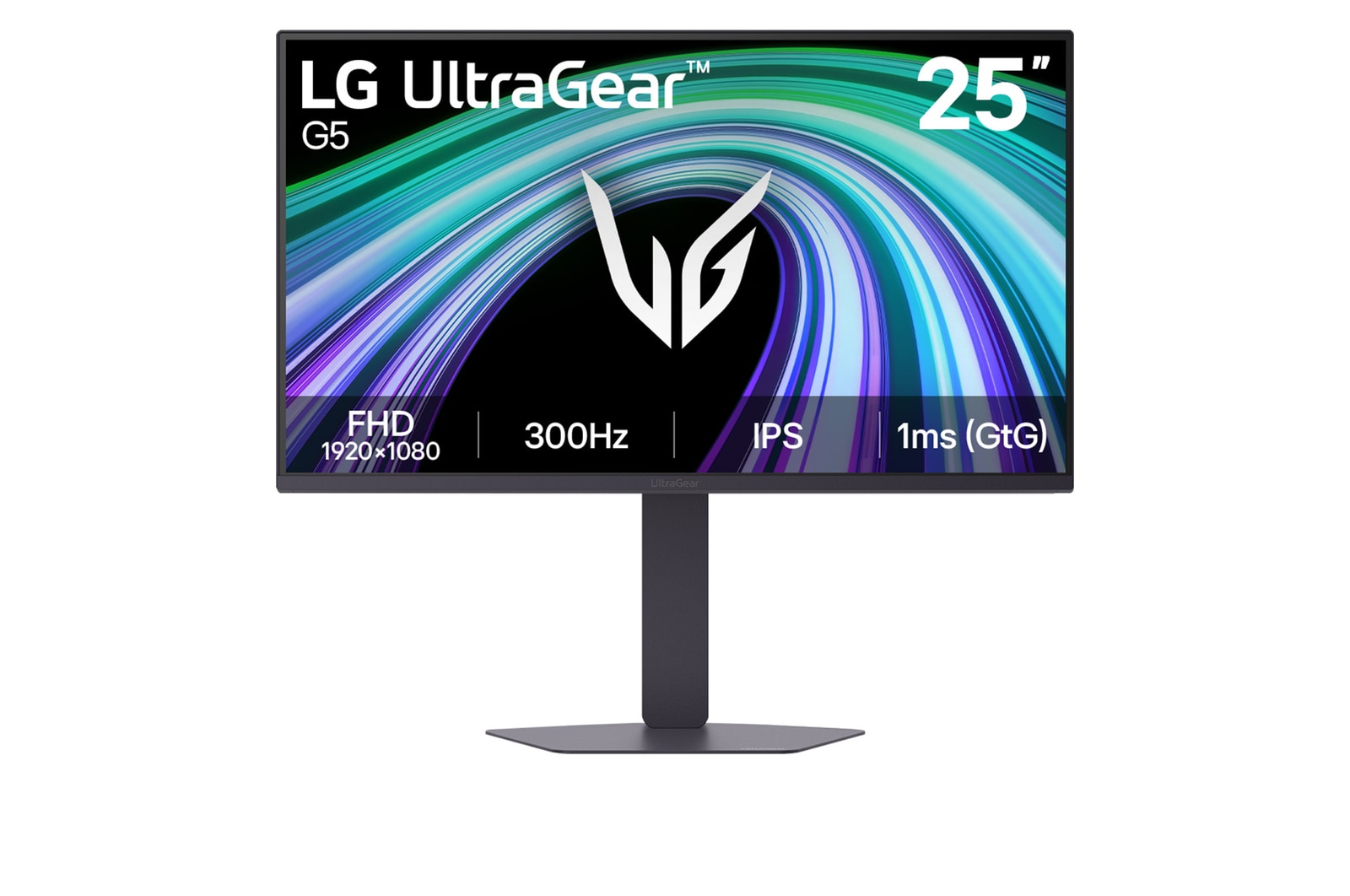 Front view of 25 吋 UltraGear™ 全高清遊戲顯示器 | 支援 300Hz 25G550B-B