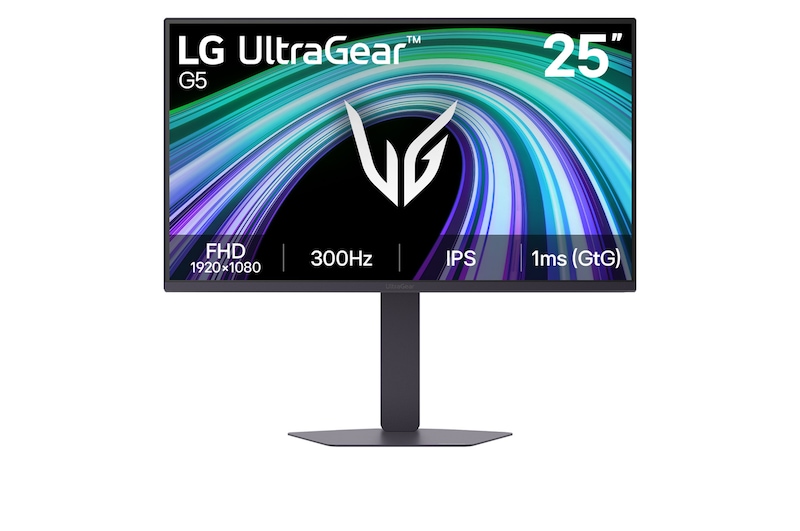 Front view of 25 吋 UltraGear™ 全高清遊戲顯示器 | 支援 300Hz 25G550B-B