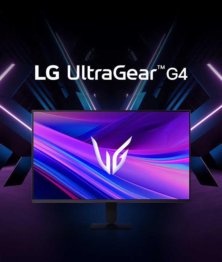 UltraGear™ 27G411A 遊戲顯示器的正面影像。