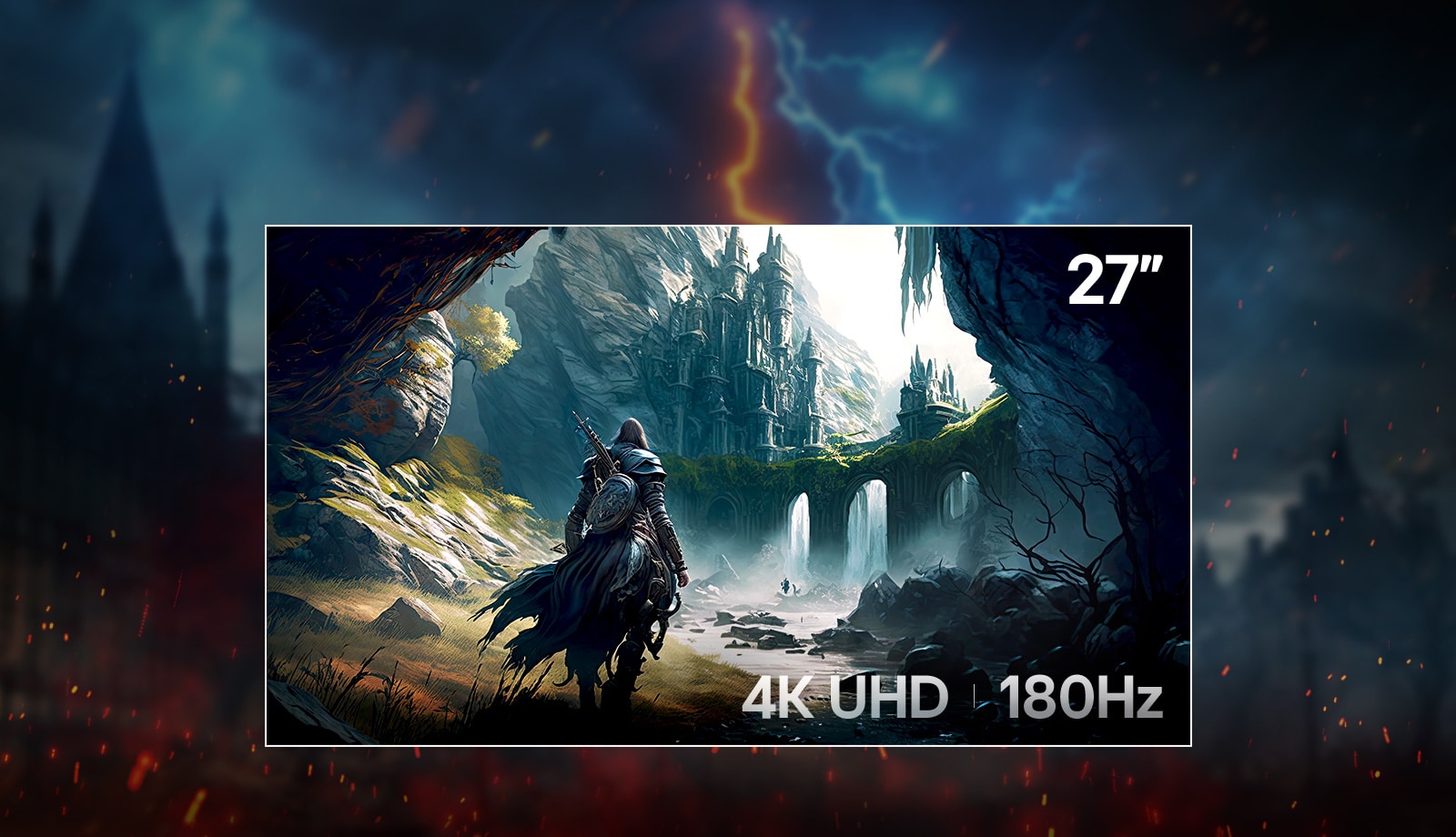 27吋 4K 超高清遊戲畫面