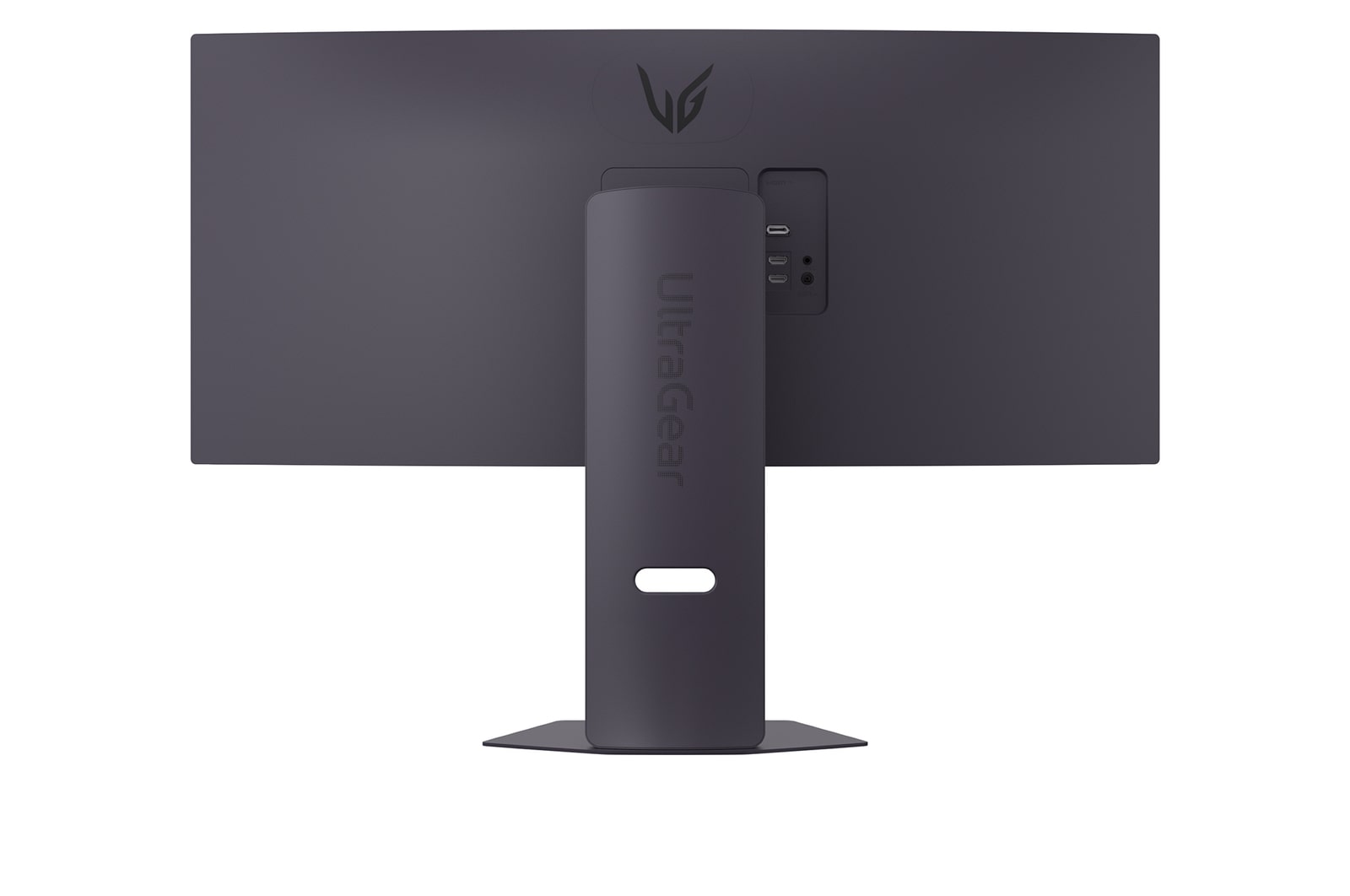燈光關閉時的 34G600A-B 後視圖