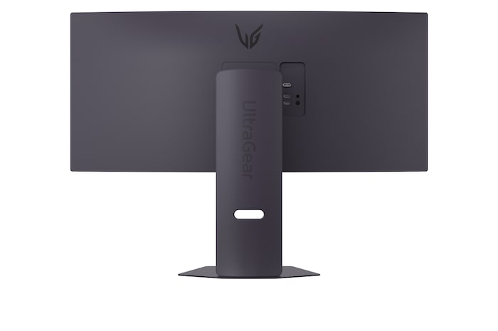 燈光關閉時的 34G600A-B 後視圖