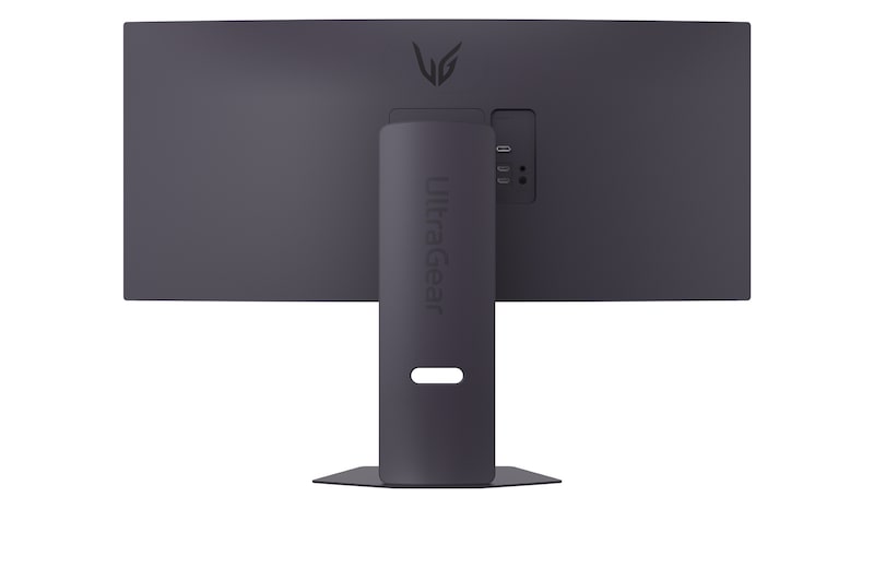 燈光關閉時的 34G600A-B 後視圖