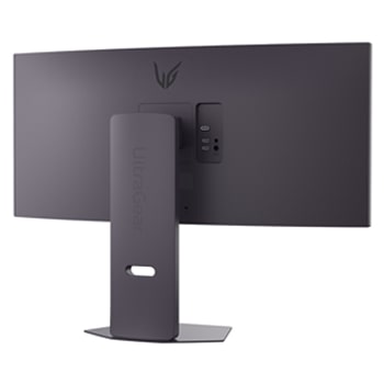 燈光關閉時的 34G600A-B 後透視圖