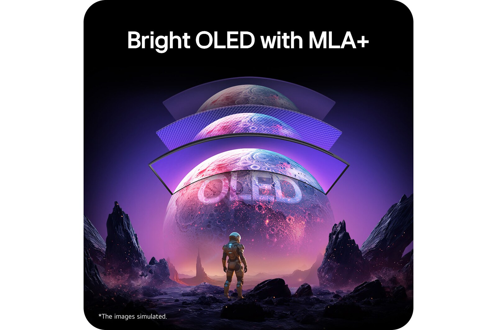 34GX90SB-W 行星影像在 LG OLED 顯示器上顯得更明亮清晰。