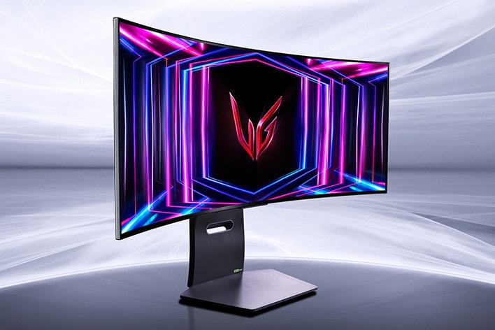 UltraGear OLED 34GS95QE 遊戲顯示器的產品圖像。