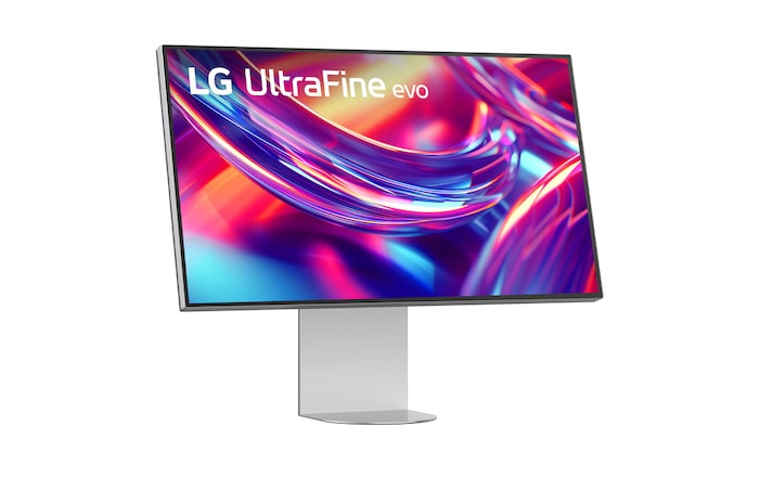 屏幕傾斜後,32U990A 的 15 度側視圖