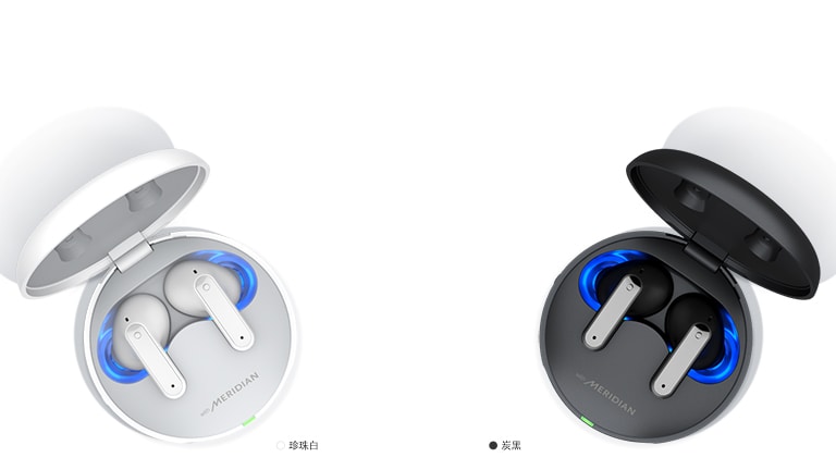 影像顯示從頂視圖看到的黑色、金色和白色 TONE Free 耳機,位於「選購您的 TONE」字樣下。