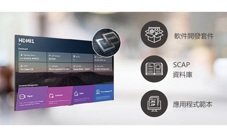 多項任務可同時進行，透過 webOS 平台即可輕鬆安排。