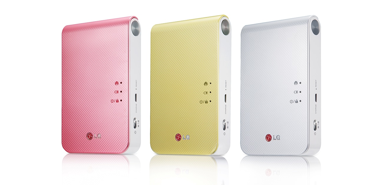 LG Popo 無線流動相片打印機 PD239 的正視圖