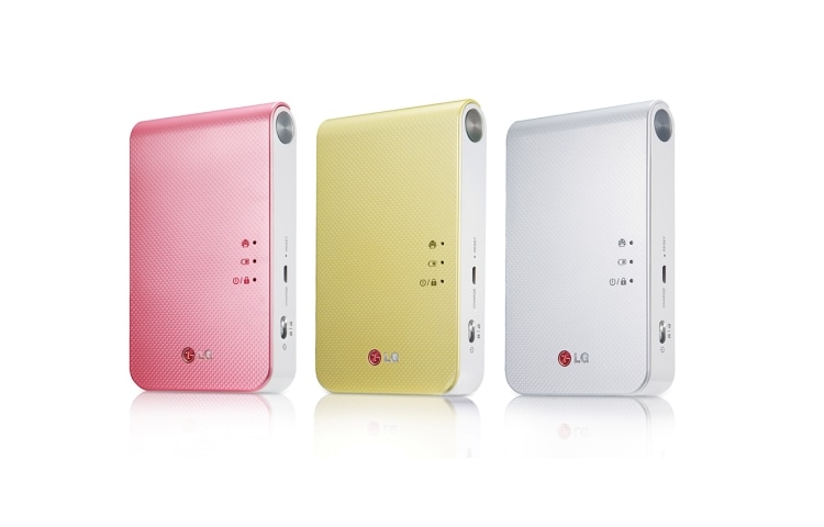 LG Popo 無線流動相片打印機 PD239 的正視圖