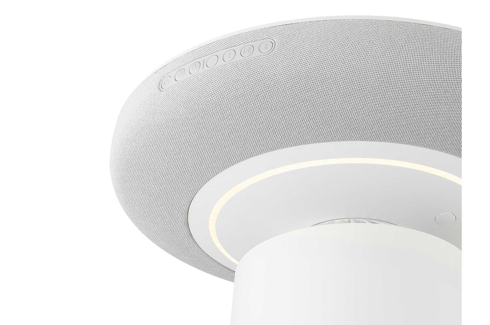 AF20SOUND LG Puricare™ AeroSpeaker 喇叭邊緣的控制按鈕特寫視圖