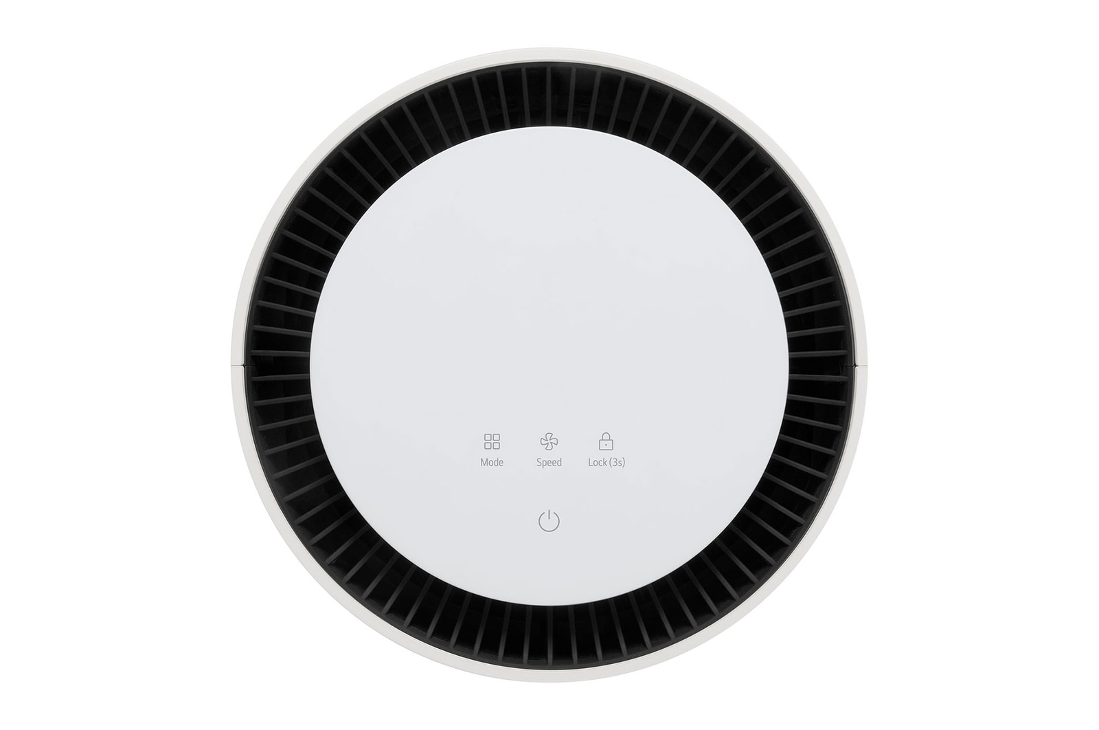 LG 空氣清新機頂部顯示屏特寫