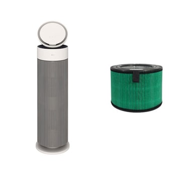 Front view of LG PuriCare™ AeroBooster 空氣清新機 (寵物版) + 寵物V濾網 套裝 AS55GGSY0.ADQ7001