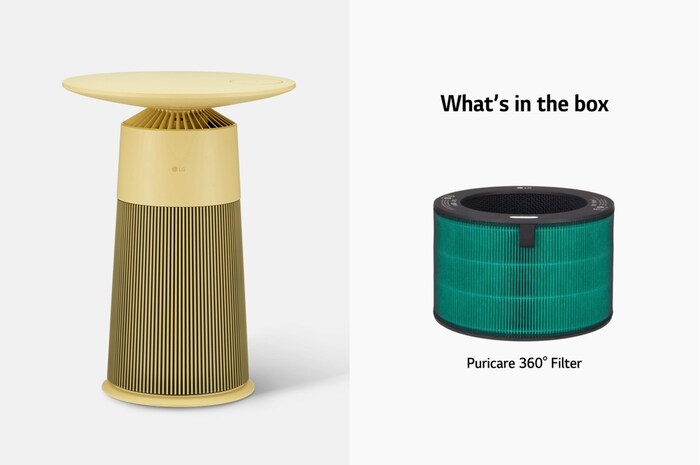 LG PuriCare™ AeroFurniture 空氣清新茶几 (香檸黃), AF20LEMON