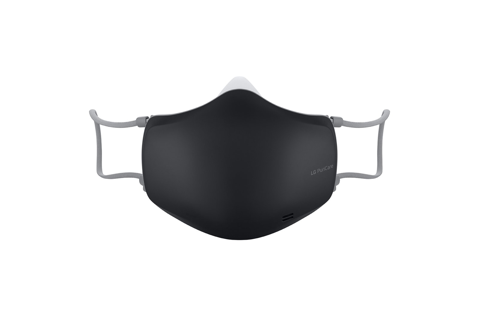 LG PuriCare™ 穿戴式空氣清新機 (時尚黑) AP551ABFA 的正視圖