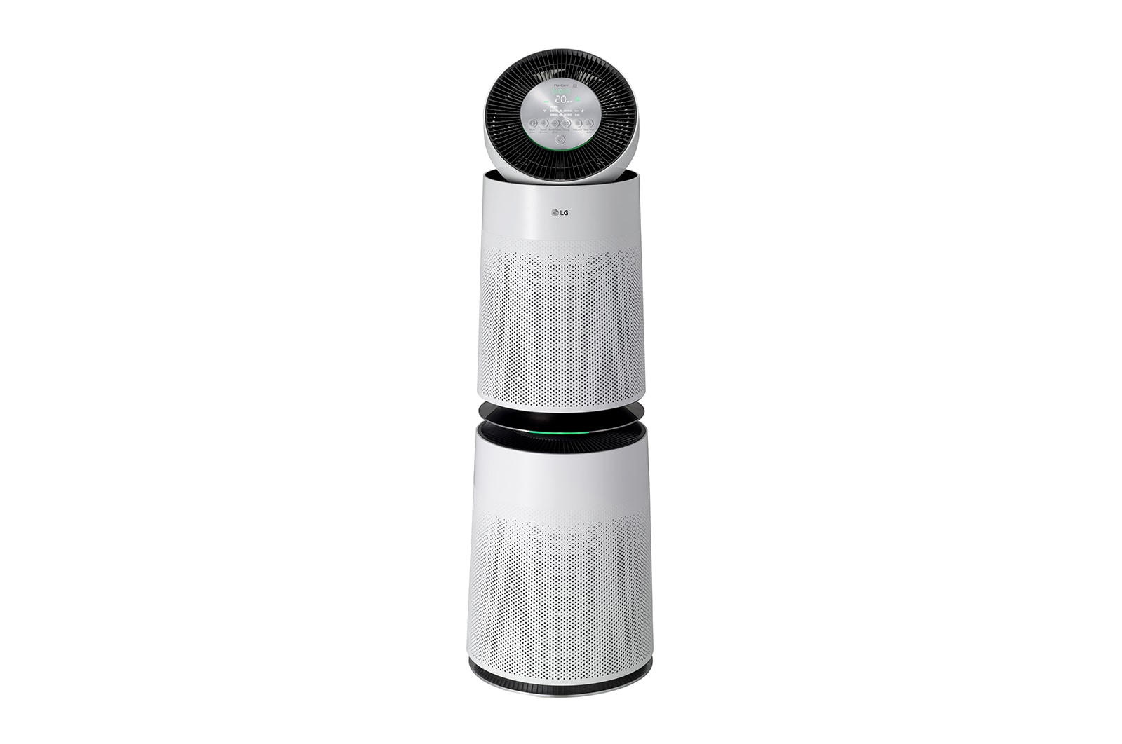 LG PuriCare™ 360° 空氣清新機 (雙層版, 內置清淨循環扇) AS95GDWV0 的正視圖