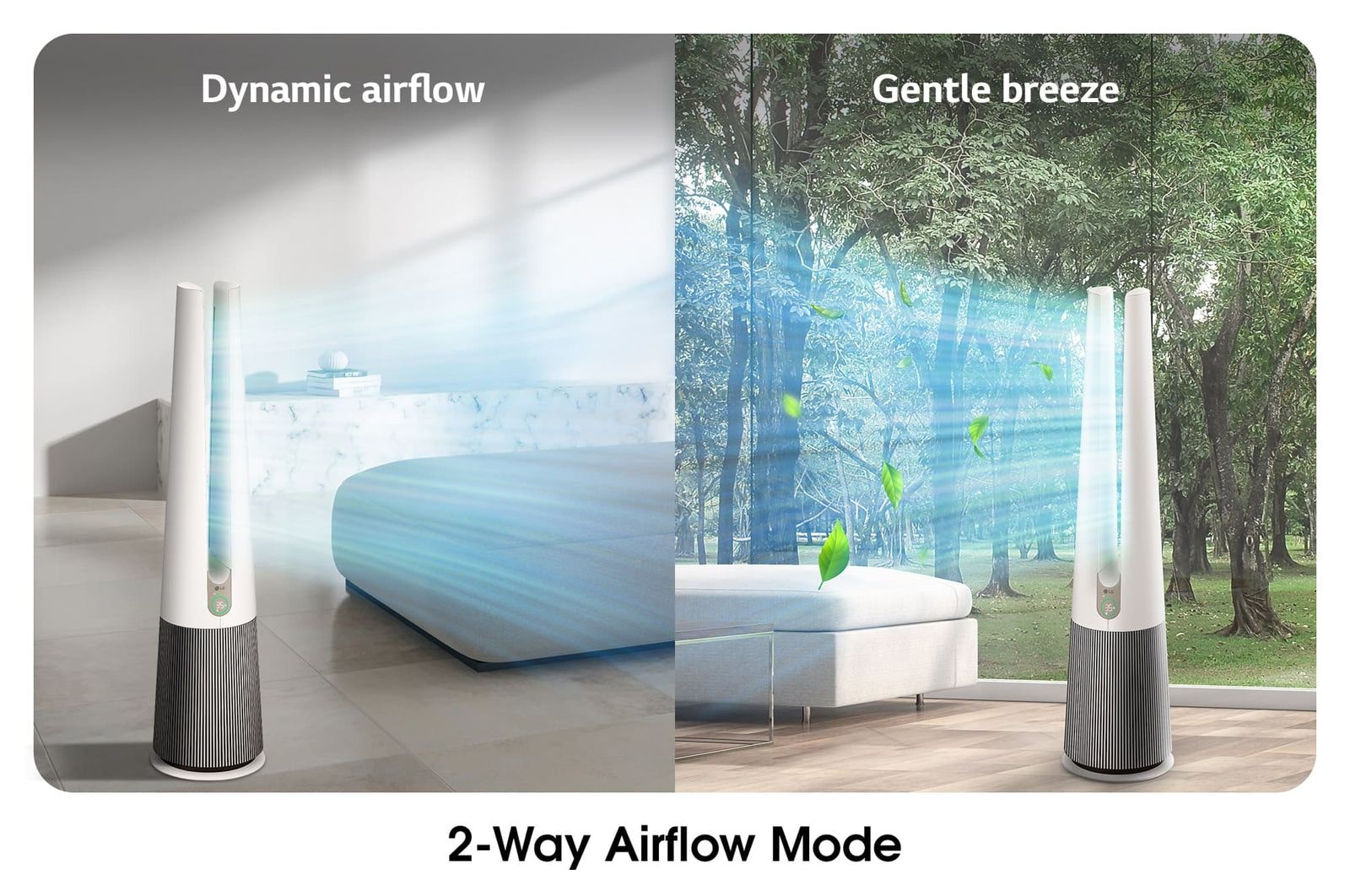 LG PuriCare™ AeroTower Hit 二合一空氣淨化風扇, FS15GPBK0