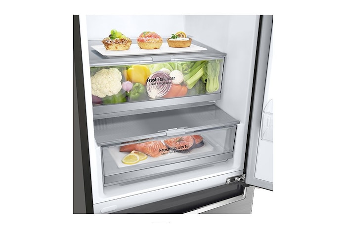 LG 341L下置式冷凍型 智能變頻式壓縮機 雙門雪櫃, M341S17