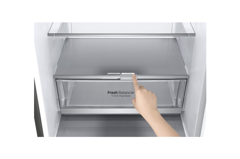 LG 341L Bottom Freezer 2 Doors Refrigerator with Inverter Linear Compressor, M458SB