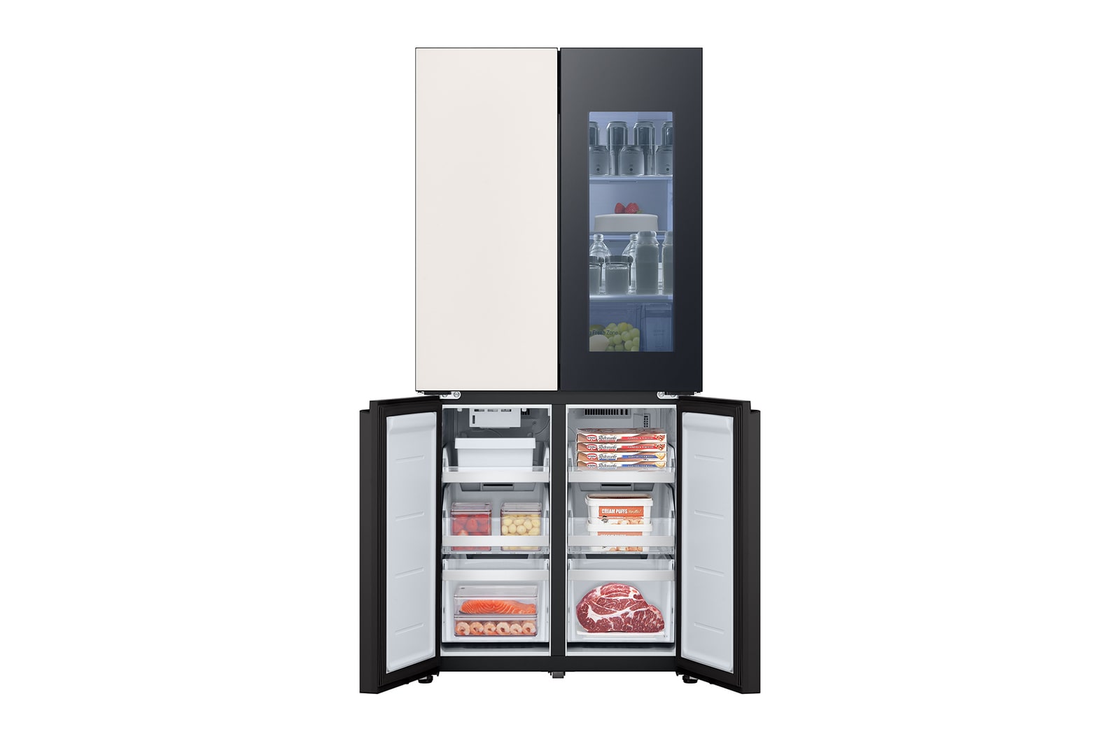 front bottom open food