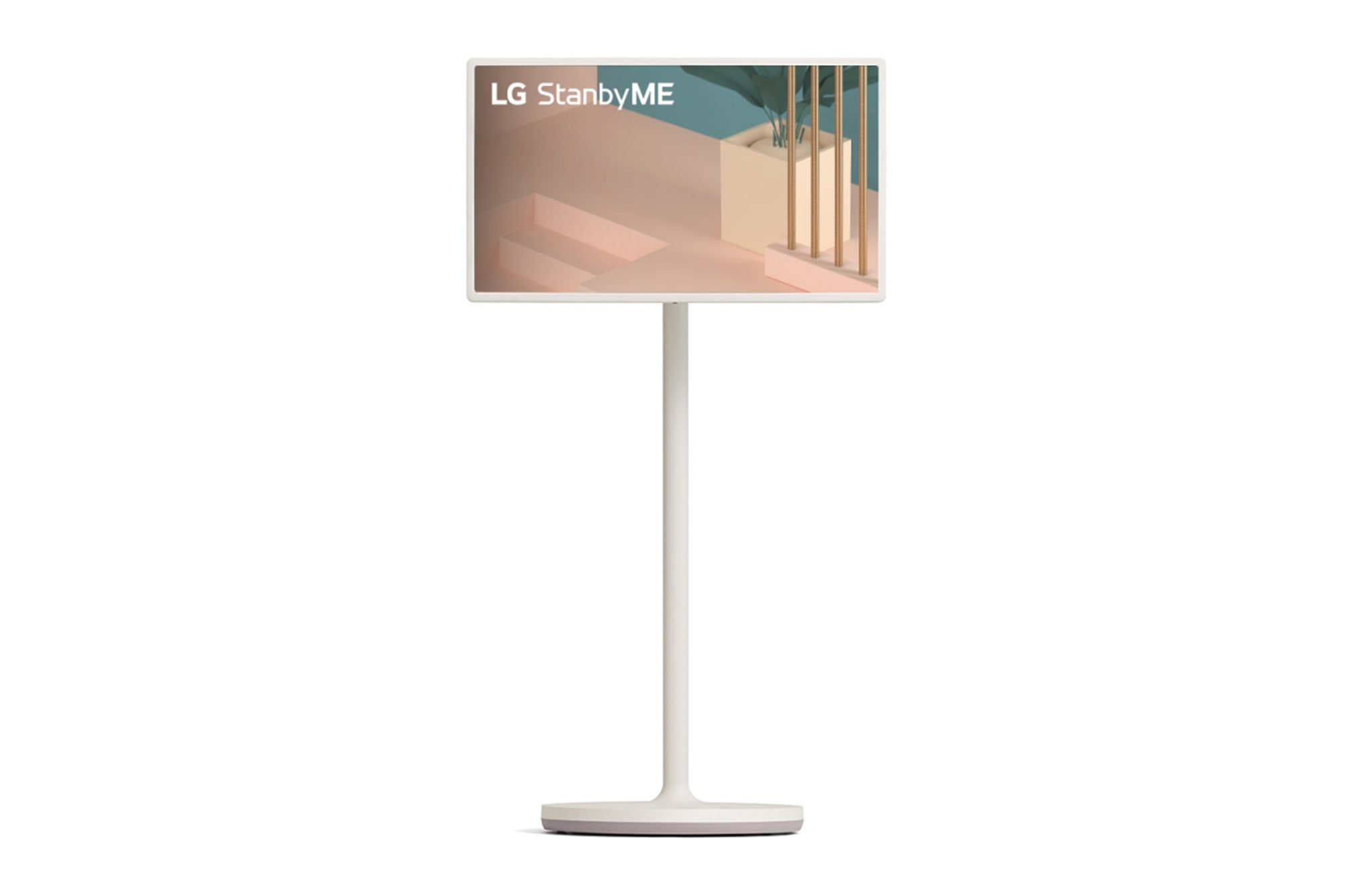 LG StanbyME - 27&#34; 可移動觸控螢幕 27ART10AKPL 的正視圖