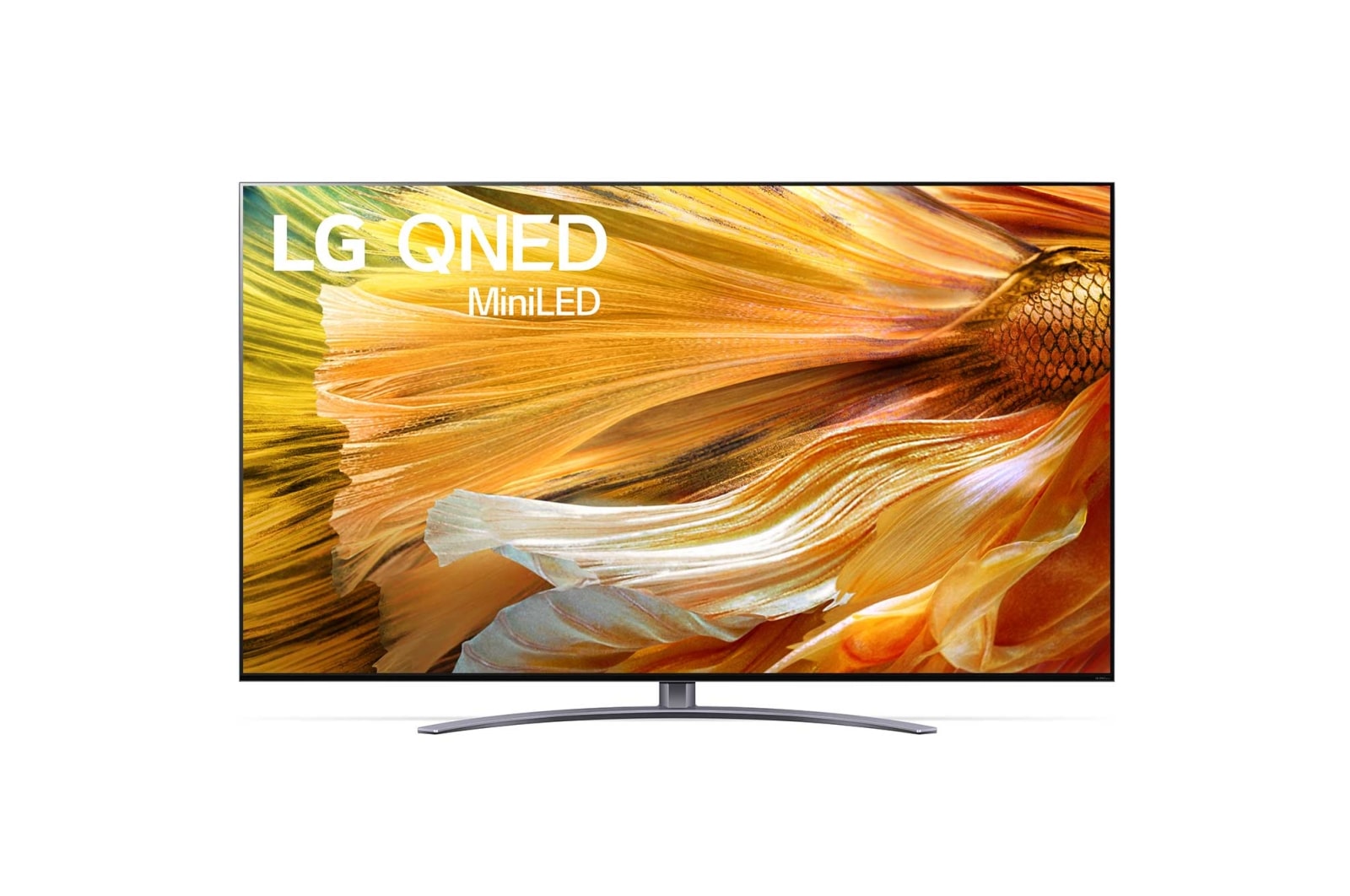 LG QNED91 65&#39;&#39; 4K Smart QNED MiniLED TV 65QNED91CPA 的正視圖