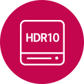 螢幕上顯示遊戲中的機械人。與相應的傳統影像和 HDR 10 Pro 比較。