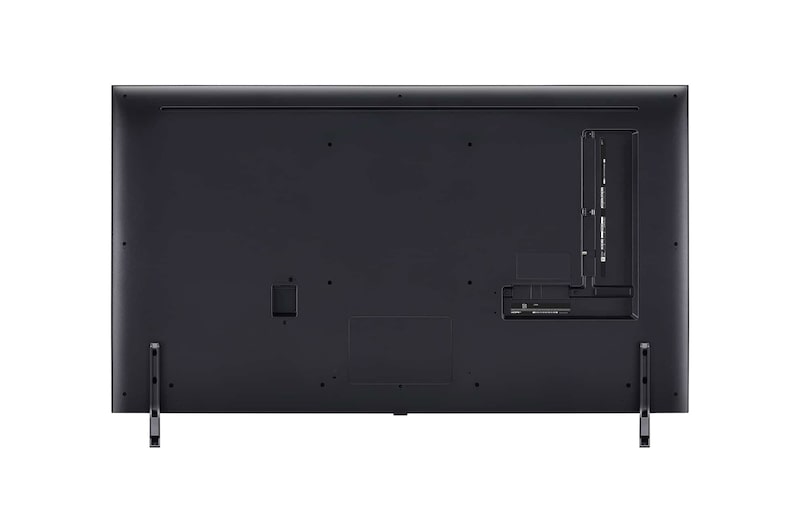 LG QNED80 4K 智能電視的背面圖