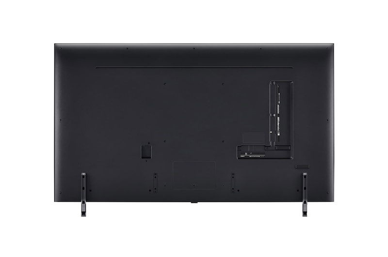 LG QNED80 4K 智能電視的背面圖