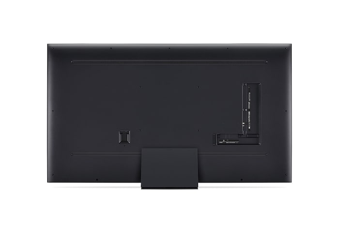LG QNED80 4K 智能電視的側面圖
