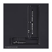 LG QNED80 4K 智能電視的背面圖