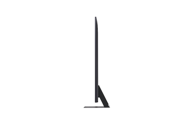 LG QNED86 4K 智能電視的側面圖