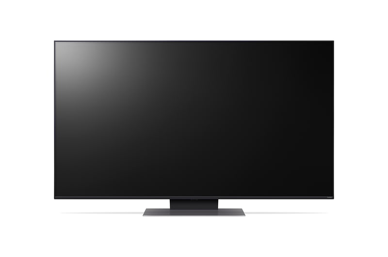 LG QNED86 4K 智能電視的側面圖
