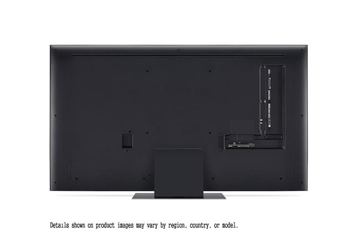 LG QNED86 4K 智能電視的頂部邊緣特寫