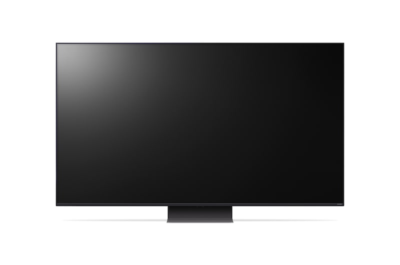 LG QNED86 4K 智能電視的側面圖