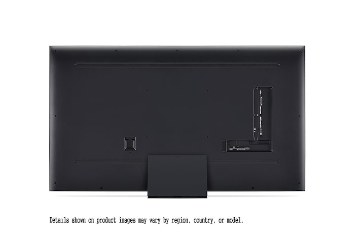 LG QNED86 4K 智能電視的頂部邊緣特寫