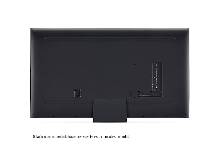 LG QNED86 4K 智能電視的頂部邊緣特寫