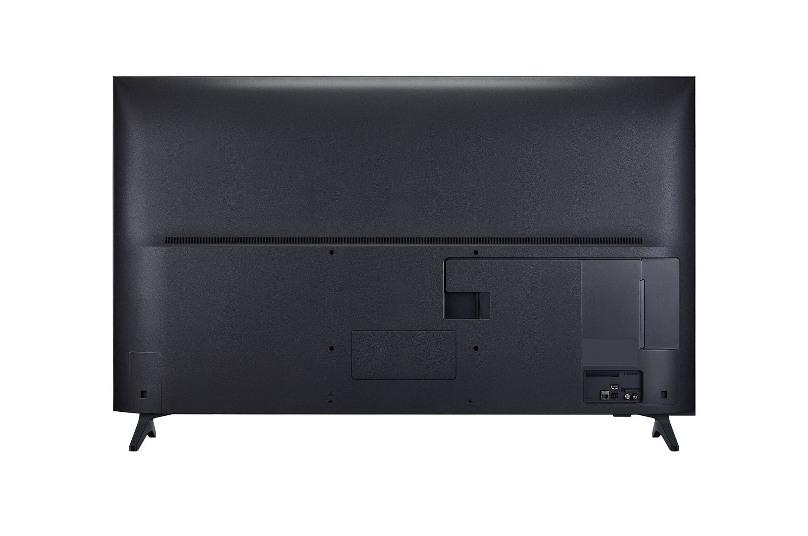 LG QNED70 電視的後視圖