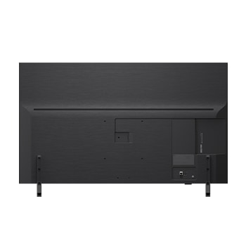 LG QNED82 電視的後視圖