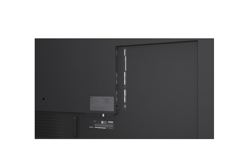 LG QNED evo QNED86 電視的背面圖