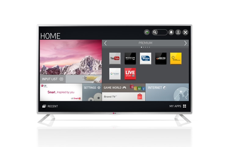 LG Smart TV with IPS panel 42LB5800 的正視圖
