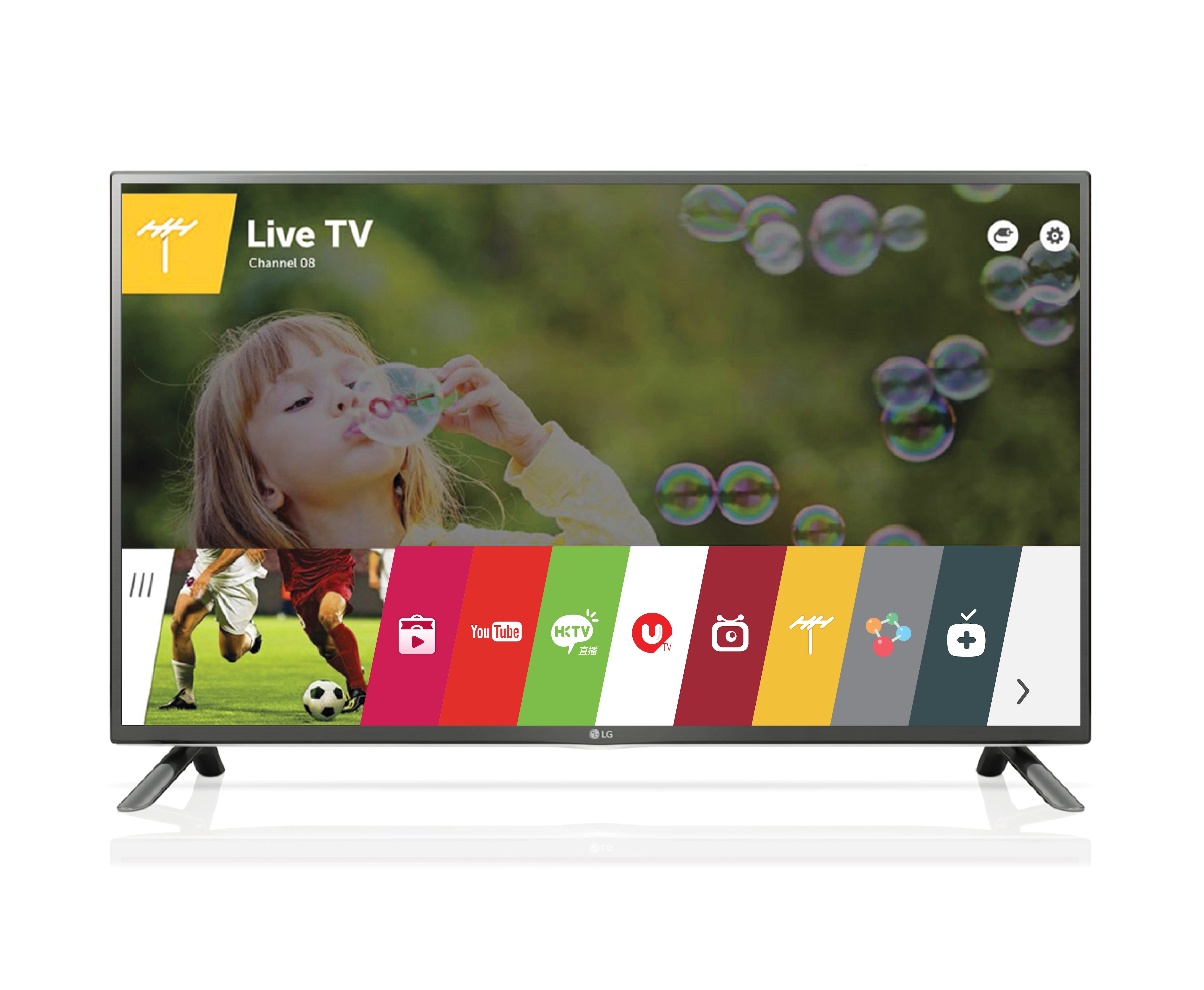 LG webOS TV 55LF6500 的正視圖
