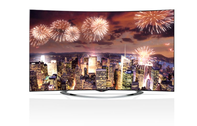 LG CURVED OLED TV 65&#39;&#39; EC9700 65EC9700 的正視圖