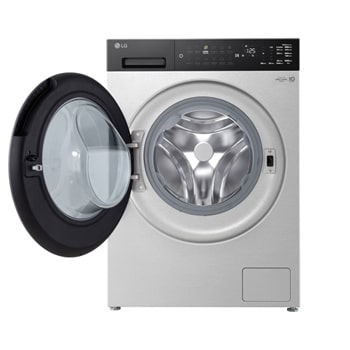 FX4A12ES2 LG 前置式洗衣機打開門的正視圖