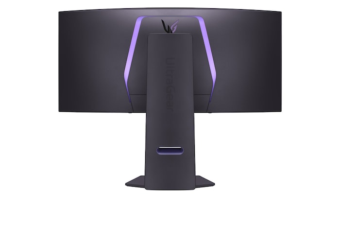 燈亮時 34GS95QE 的後視圖